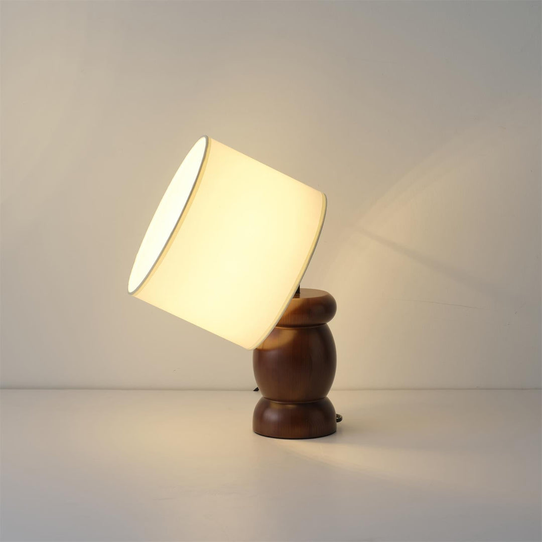 Kieselholz Tischlampe