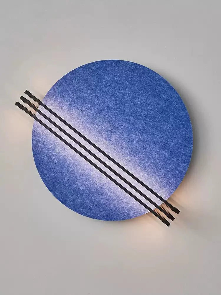 Aplique de pared Abstract Sunrise de fieltro