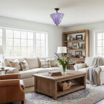 Load image into Gallery viewer, Bellina Decorative Glass Ceiling Light - Modern Sculptural Flush Mount
