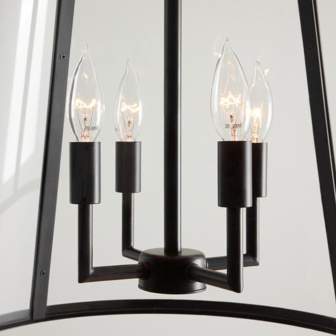 Ferrix Modern Outdoor Lantern Iron Pendant Lamp - Industial Glass Lighting Design