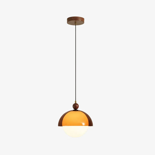 Afterglow Vintage Hanglamp - Met de Hand Geblazen Glazen Kap Retro Hanglamp met Verstelbare Snoer voor Eetkamer