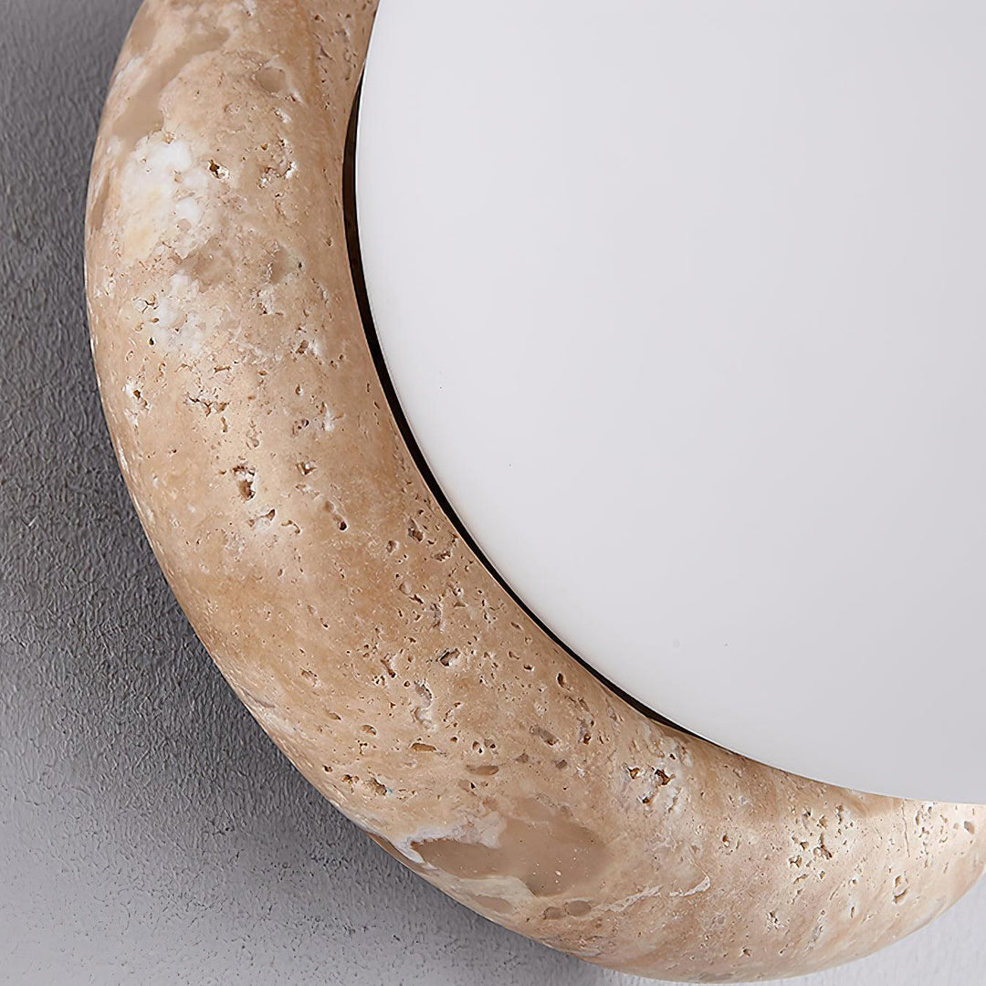 Luz de Pared Exterior de Travertino Asteroide