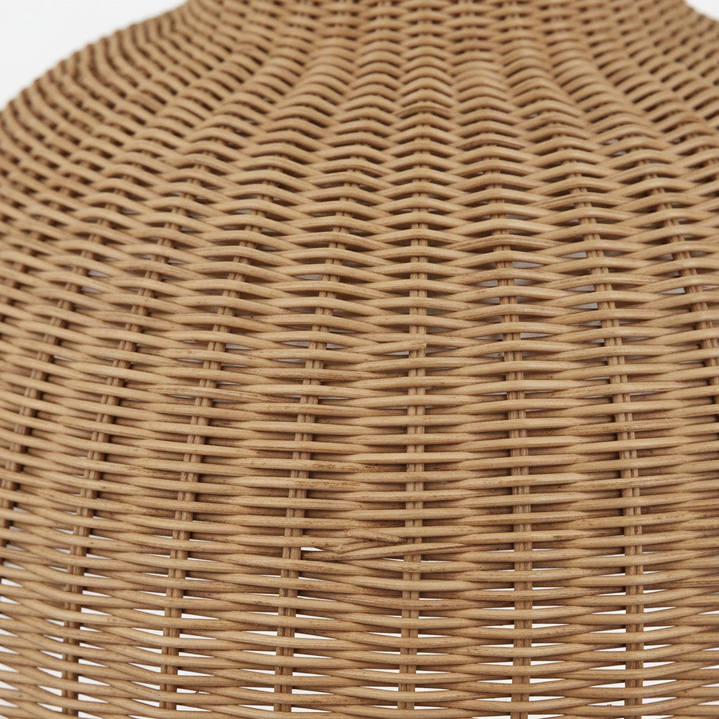 Welanery Suspension Dôme - Lampe Abat-jour en Rotin Moderne pour Salle à Manger