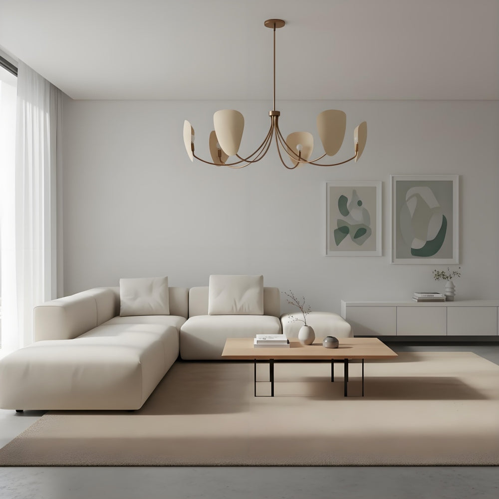 Shella Künstlerischer Kronleuchter – Design mit geschwungenen Armen für Esszimmer oder Wohnzimmer