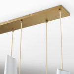 Load image into Gallery viewer, Orovia Ceramic Shade Chandelier – Iron Pendant Adjustable Height Design

