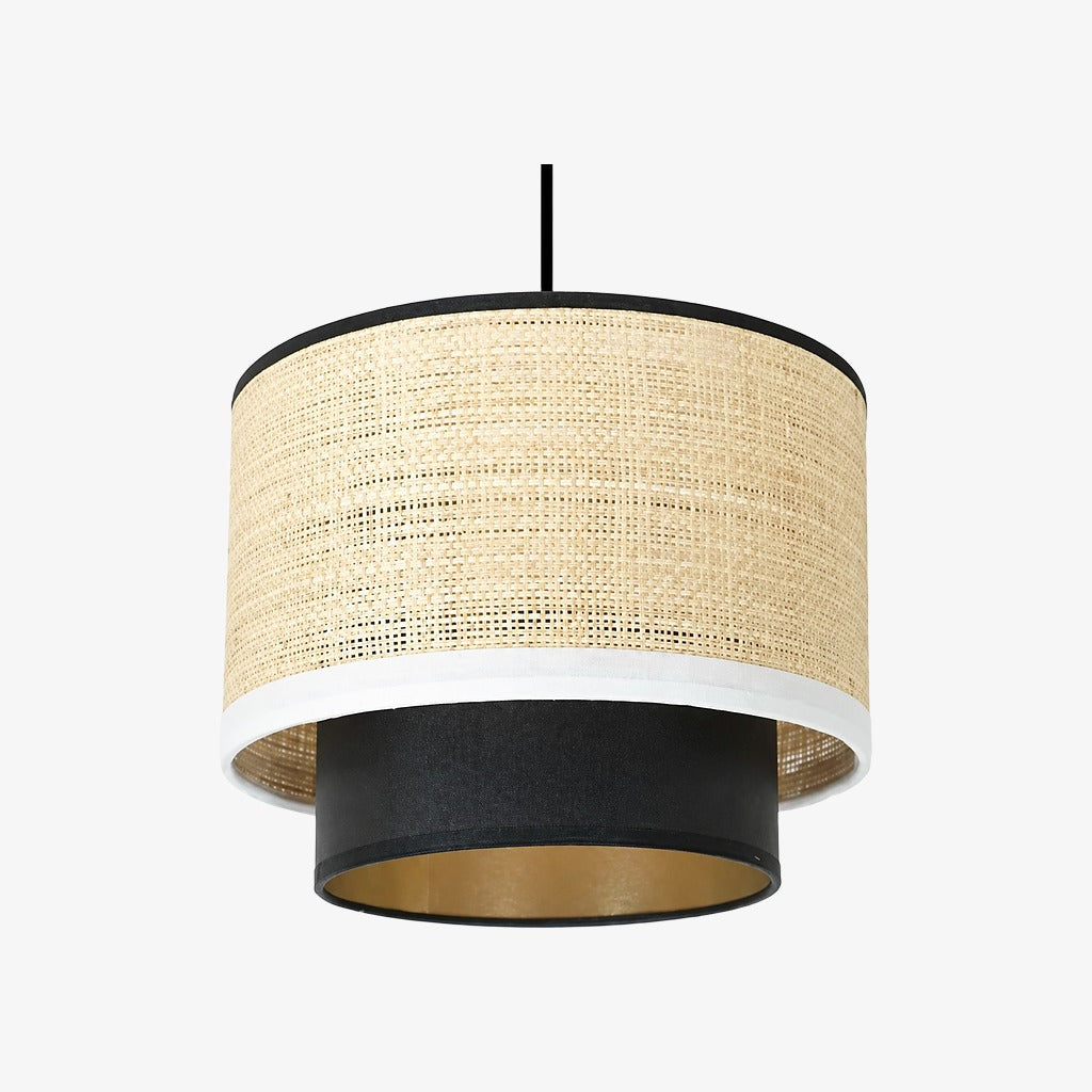 Natural Wabi Sabi Raffia Grass Pendant Light for Dining Room
