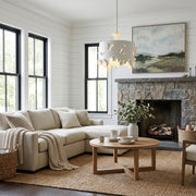 Alaria Design Lampa wisząca - Artystyczna lampa wisząca z ambientowym cieniem do salonu