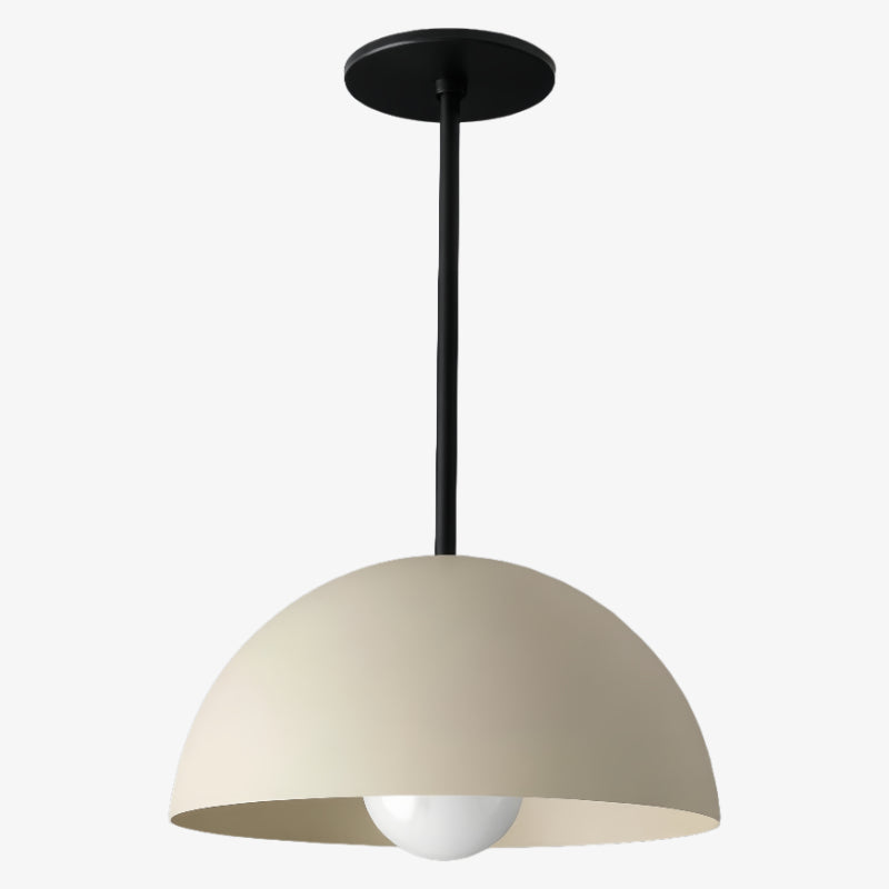 Metio Dome Pendant – Modern Metal Dome Lamp for Living Room & Bedroom