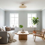 Cargar imagen en el visor de la galería, Lámpara de techo moderna de vidrio con montaje empotrado Vega - Globo tintado champán para pasillo