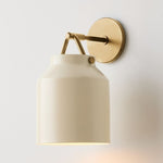 Load image into Gallery viewer, Hanton Modern Minimalist Brass and Glass Sconce – Damp Rated for Bathrooms

