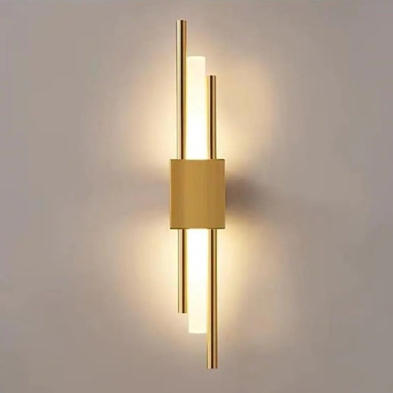 LuminArt - Luz LED Estilizada Negro/Oro