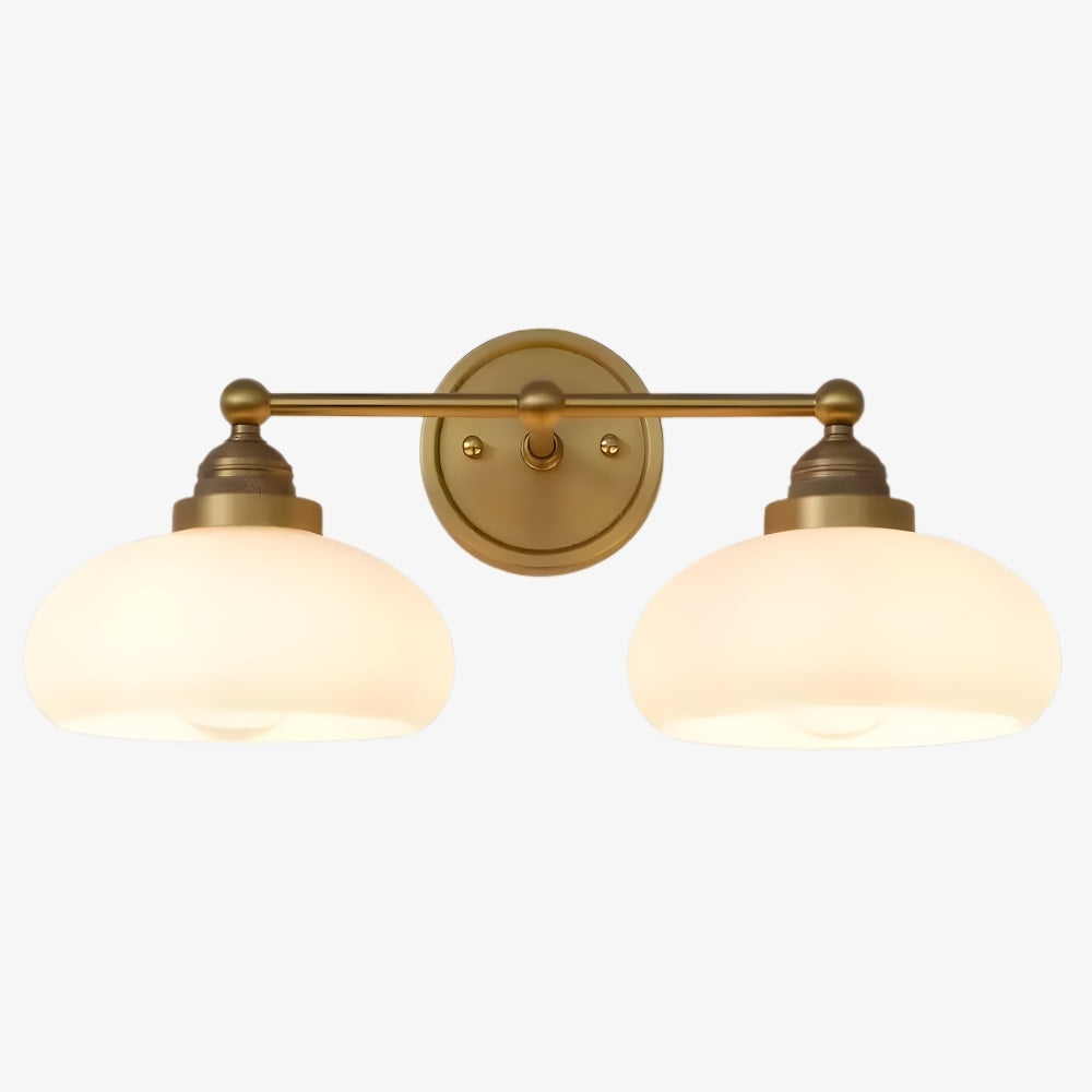 Riven Wall Lamp - Vintage Industrial Milk White Glass Shade for Indoor