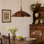 Cargar imagen en el visor de la Galería, Leather pendant lamp in a warm bedside scene