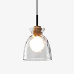 Afbeelding laden in galerijweergave, Quenora Golf Hanglamp – Geribbeld Glazen Kap Hanglamp voor Eetkamer of Keuken U23