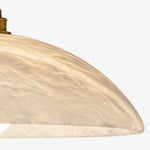 Load image into Gallery viewer, Alariv Elegant  Alabaster Dome Pendant Light - Modern Stone Lighting for Dining or Living