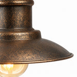 Załaduj obraz do przeglądarki galerii, Close view of antique brass metal shade texture