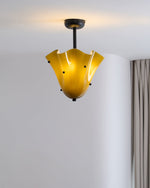 Load image into Gallery viewer, Bellina Decorative Glass Ceiling Light - Modern Sculptural Flush Mount
