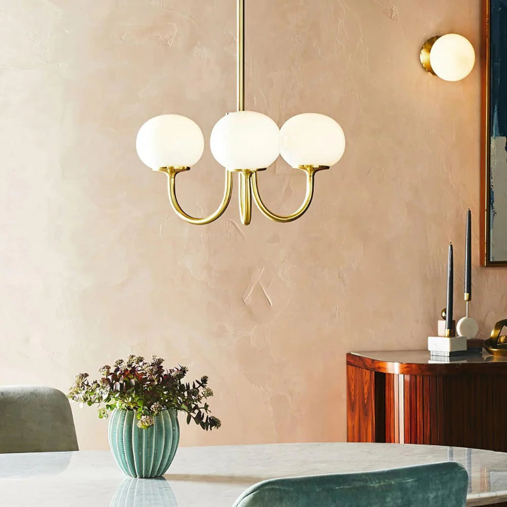 Candelabro Moderno Marshmallow de Vidrio
