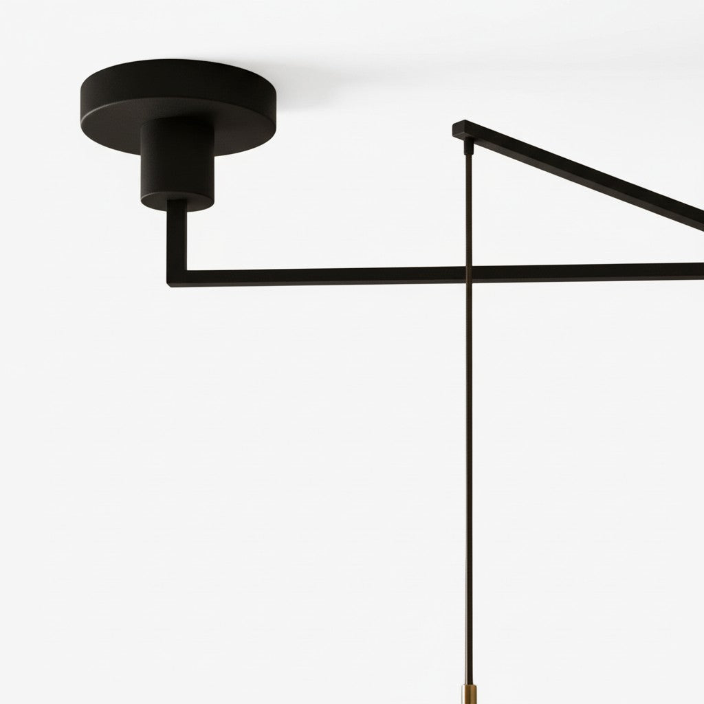 Alvara Modern Swing Arm Pendant Light – Adjustable Minimalist Accent for Desk and Living Room