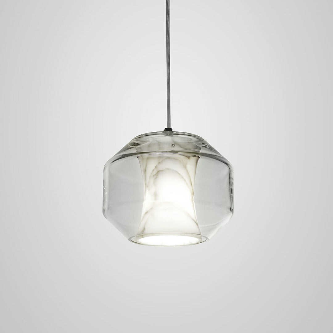 Glas Alabaster-Pendelleuchte