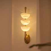 Triple Alabaster Wall Lamp