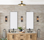 Load image into Gallery viewer, Forvara Farmhouse Metal Flush Mount Light - Black or White Ceiling Lamp
