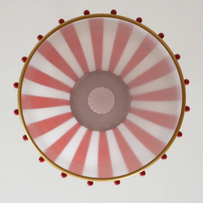 Festilo Glazen Hanglamp – Speels Gestreept Ontwerp Hanglamp in Decoratieve Stijl voor Keuken en Eetkamer