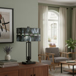 Charger l’image dans la visionneuse de la galerie, Lampe de table rectangulaire en vitrail Culletto – Aspect artisanal pour chambres et couloirs