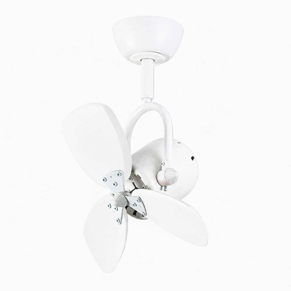 Fixed compact fan in white