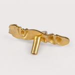 Load image into Gallery viewer, Rear mounting post of the brass cabinet knob