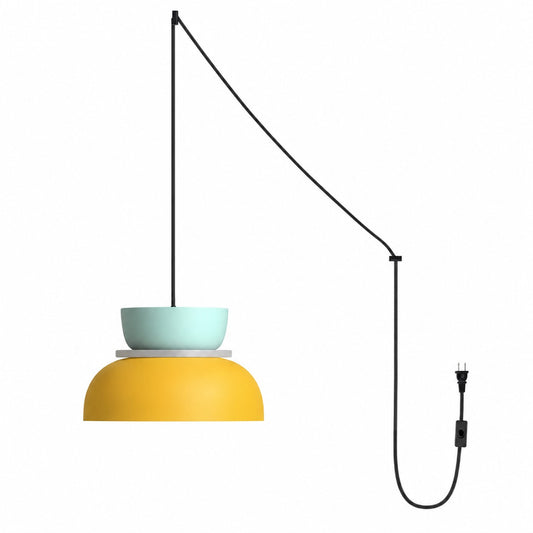 Macri Colorful Acrylic Plug-In Pendant Light