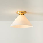 Load image into Gallery viewer, Conica Cone Flush Mount – Glass Ceiling Light for Modern Spaces
