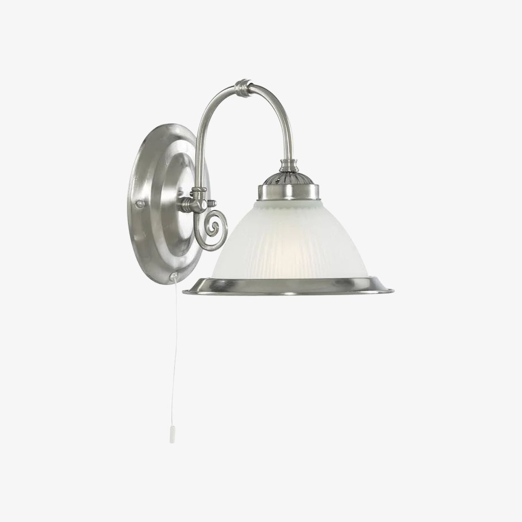 TF Vintora Ribbelglas Wandlamp - Industriële Belvorm voor Eetkamer en Gang