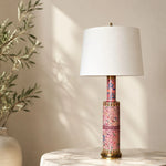 Załaduj obraz do przeglądarki galerii, Floral Ceramic Table Lamp