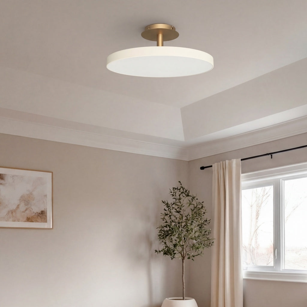 Astris Slim Profile LED Ceiling Light - Contemporary Flush Mount Lamp for Living Room Bedroom or Hallway