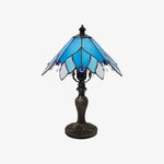 Cargar imagen en el visor de la Galería, Vintage Tiffany stained glass table lamp