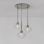 Load image into Gallery viewer, Selvion Minimalist Crystal Chandelier - Handcrafted Glass Sculptural Lighting Fixture

