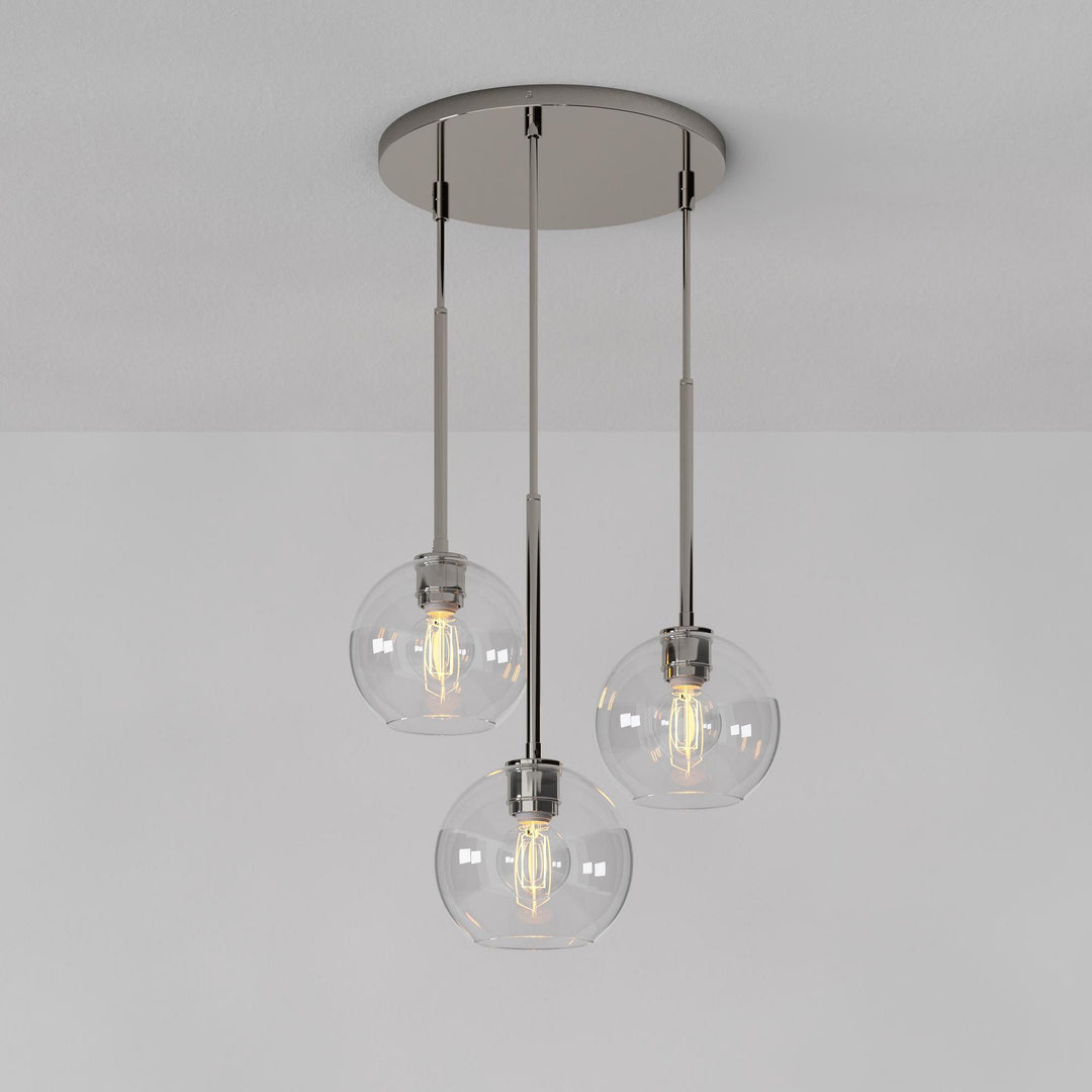 Selvion Minimalist Crystal Chandelier - Handcrafted Glass Sculptural Lighting Fixture