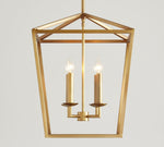 Load image into Gallery viewer, Rowan Bronze and Brass Lantern Pendant Light - Steel Hanging Ceiling Fixture
