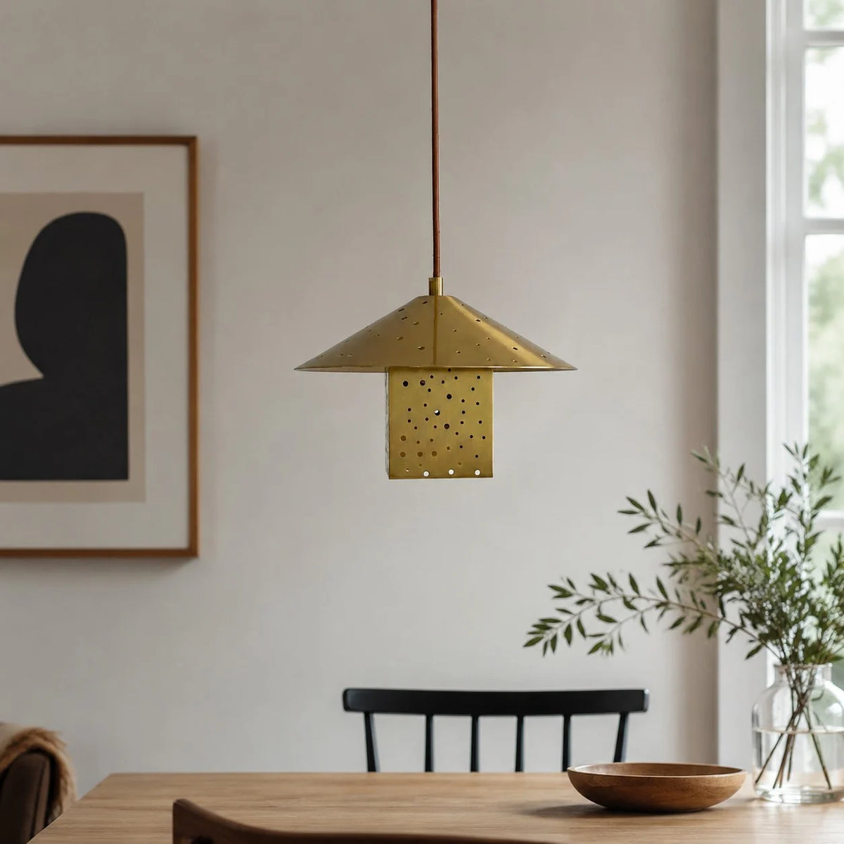 Bauhaus Hollow Silver Single Pendant Light