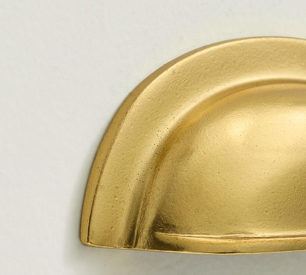 Classic Bin Pull - Cabinet Pull Handle Brass Antique Style