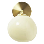 Załaduj obraz do przeglądarki galerii, Orra Opalowa Szklana Lampa Ścienna - Elegancki Kula i Metalowy Kinkiet do Salonu i Sypialni