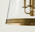 Load image into Gallery viewer, Driscoll Glass Drum Pendant Light - Contemporary Brass Hanging Lamp
