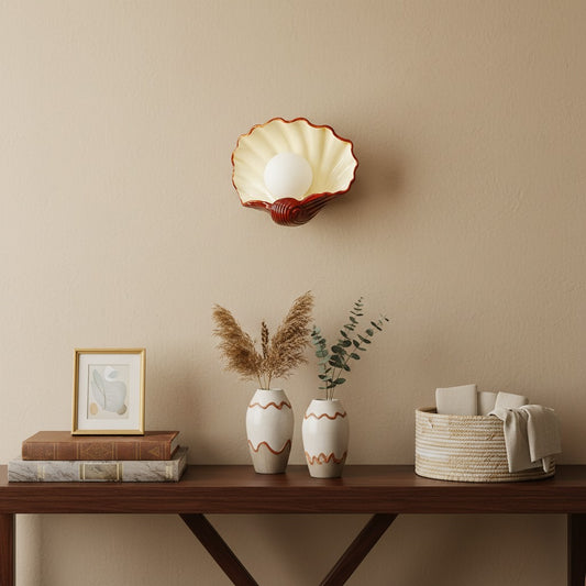 Lámpara de Pared Vintage Art Decó Nautris - Diseño de Cuerpo de Resina para Tocador o Sala