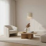 Afbeelding laden in galerijweergave, Velura Linnen Gevouwen Wandlamp - Stoffen Zacht Geplooid Ontwerp Sfeerverlichting voor Slaapkamer of Gang