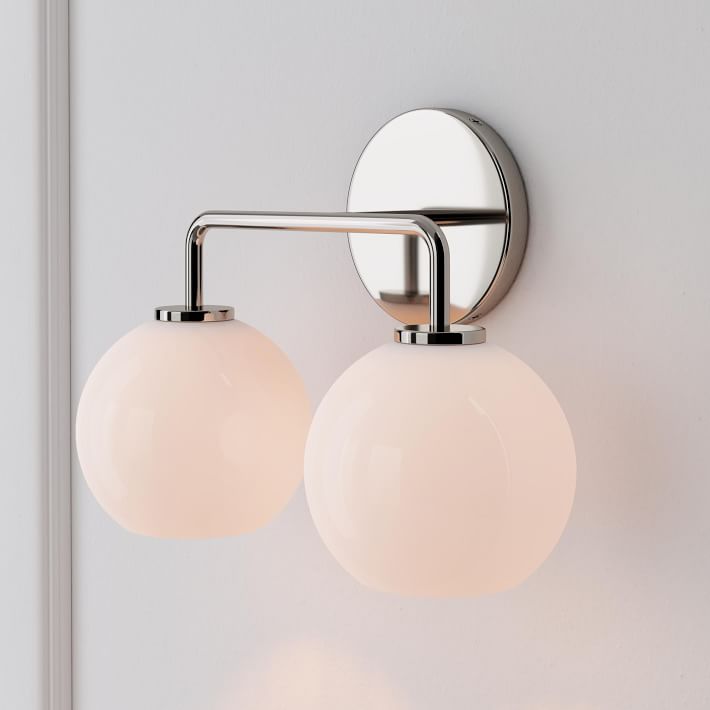 Selvion Artistic Globe Sconce Light - Handcrafted Glass Sculptural Wall Fixture