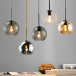 Load image into Gallery viewer, Solara Nordic Spherical Glass Pendant Light