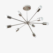 Mobilux Line Mid Century Sputnik Żyrandol - Nowoczesna Mosiężna Lampa Sufitowa