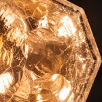 Afbeelding laden in galerijweergave, Japanse vintage hanglamp van craqueléglas