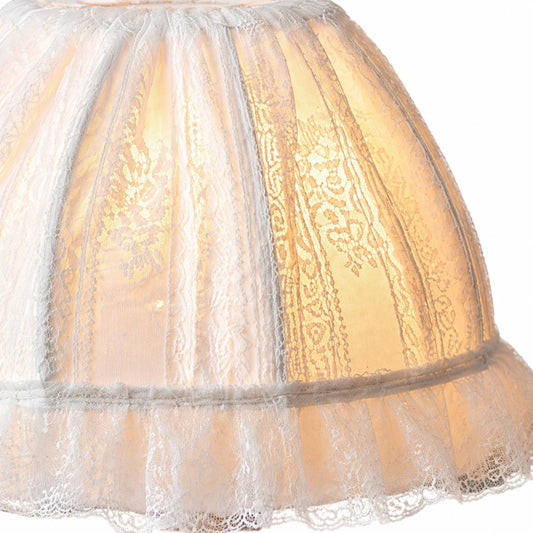 Fabric shade texture and warm light detail